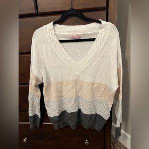Color block sweater